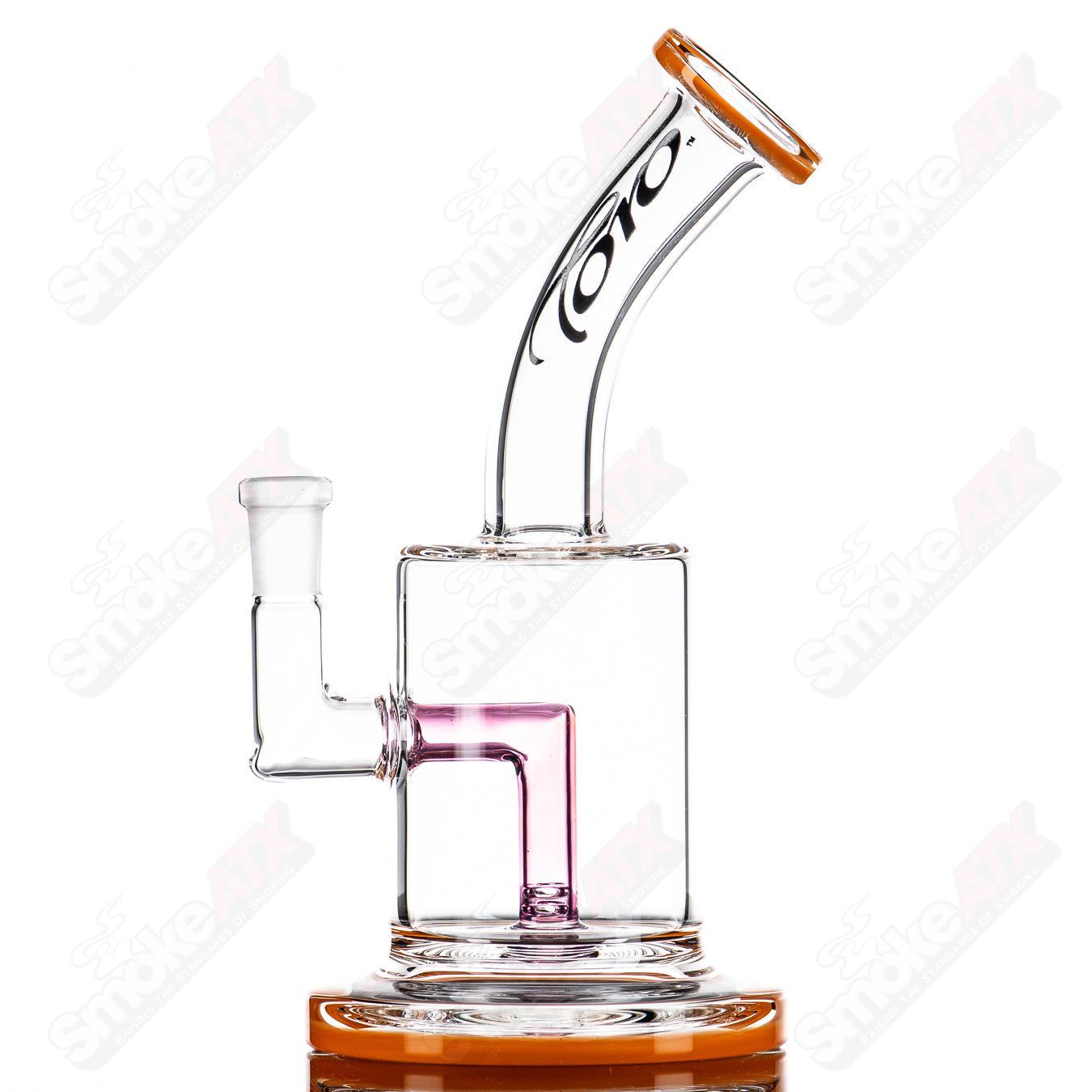 2 10mm Macro Single w/ Color Accents by Toro Glass - Smoke ATX