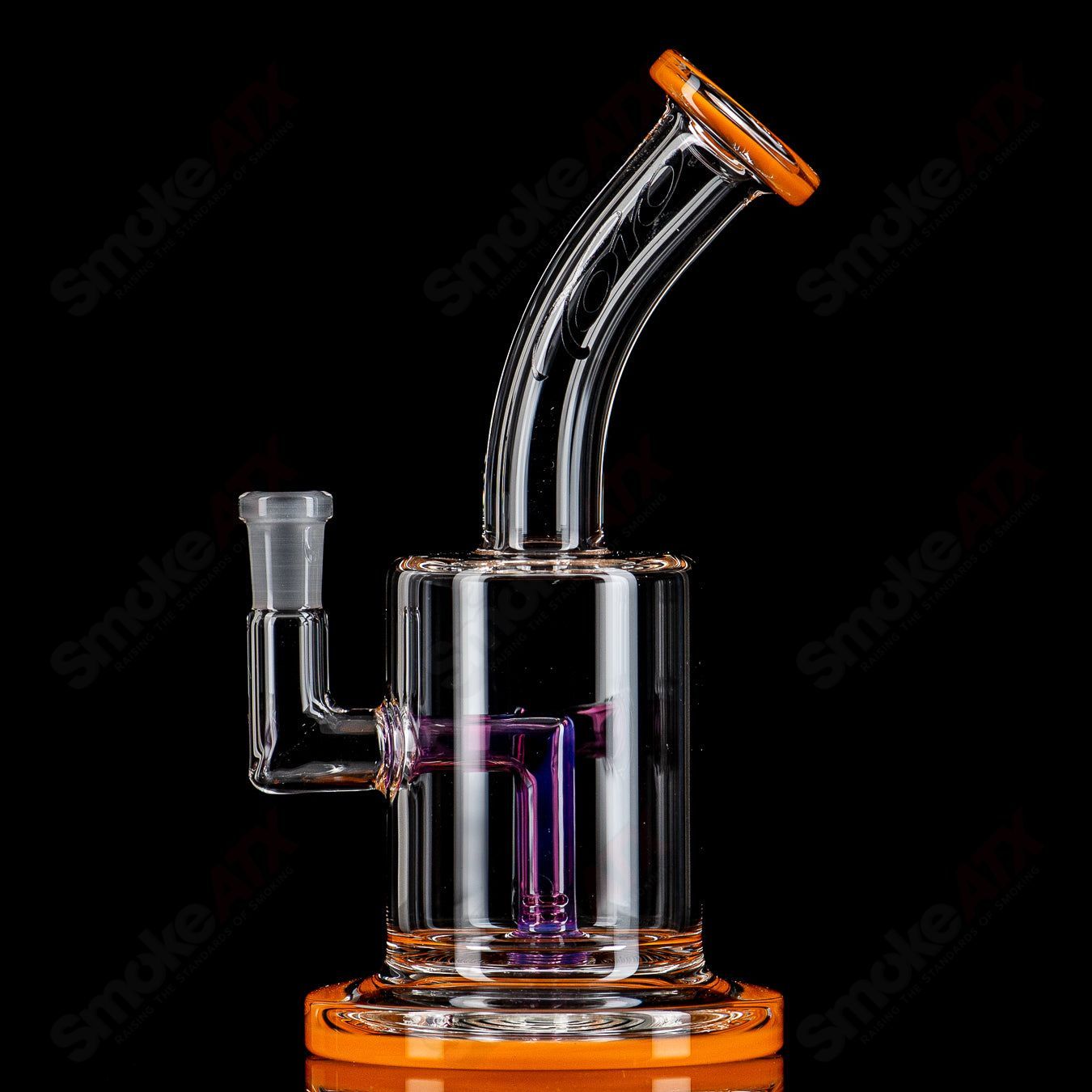 2 10mm Macro Single w/ Color Accents by Toro Glass - Smoke ATX