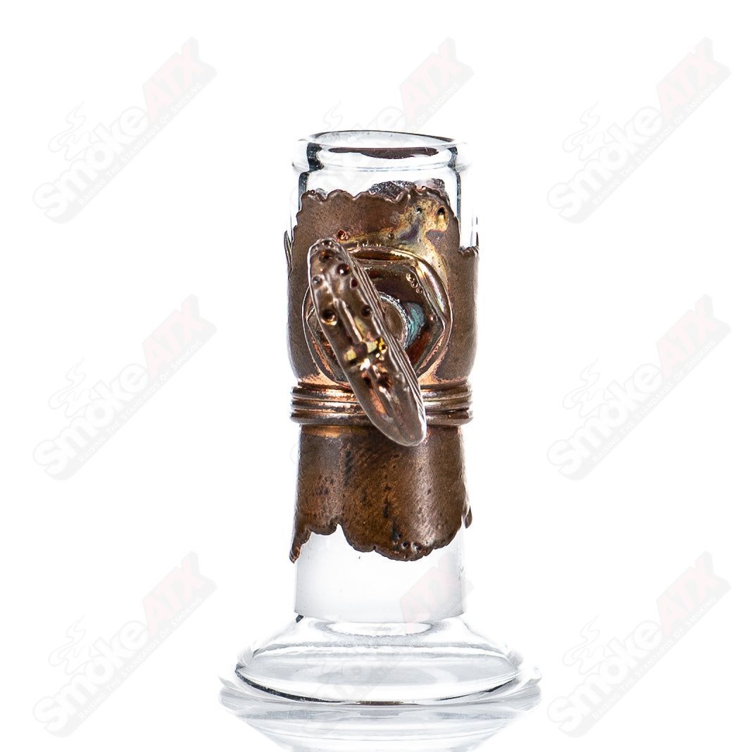 Electroformed 14mm plain dome by Snic Glass, heady glass accessory with a smooth, rounded design for concentrate vaporization.