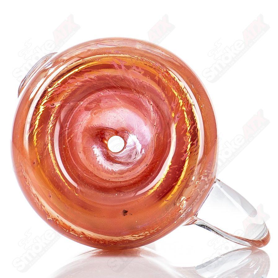 14mm slide glass bowl by Nobody, clear glass with a smooth, rounded shape for smoking accessories.