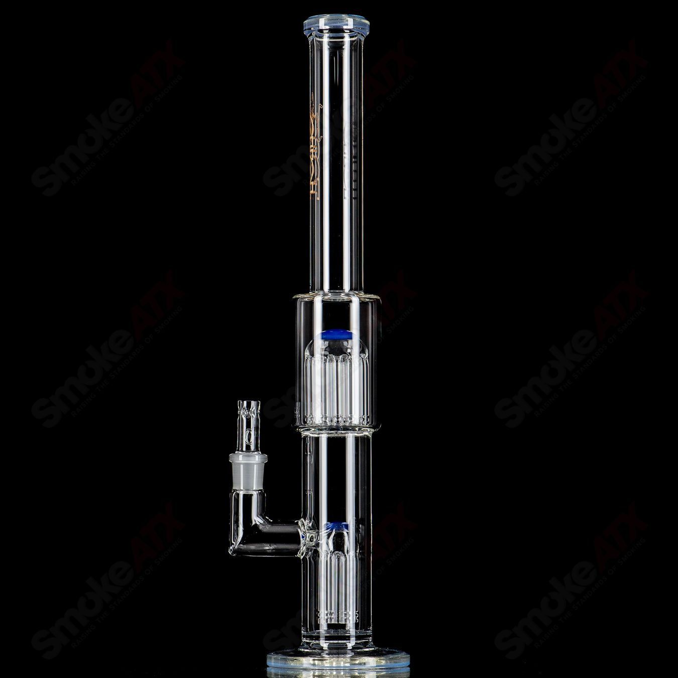2 18mm 7/13 Arm Perc w/ Color Caps Toro Glass - Smoke ATX