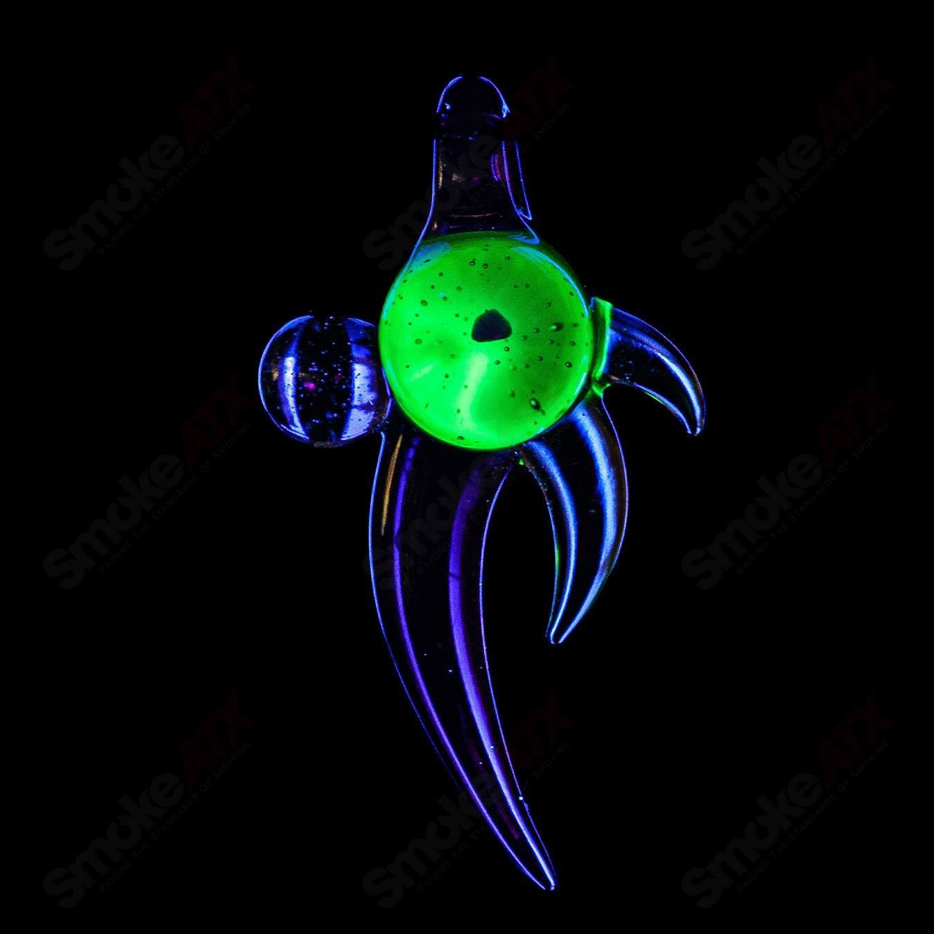Dosh Glass Heady Glass #2 Amulet Pendant with colorful glass design and intricate details, hanging as a decorative jewelry piece.