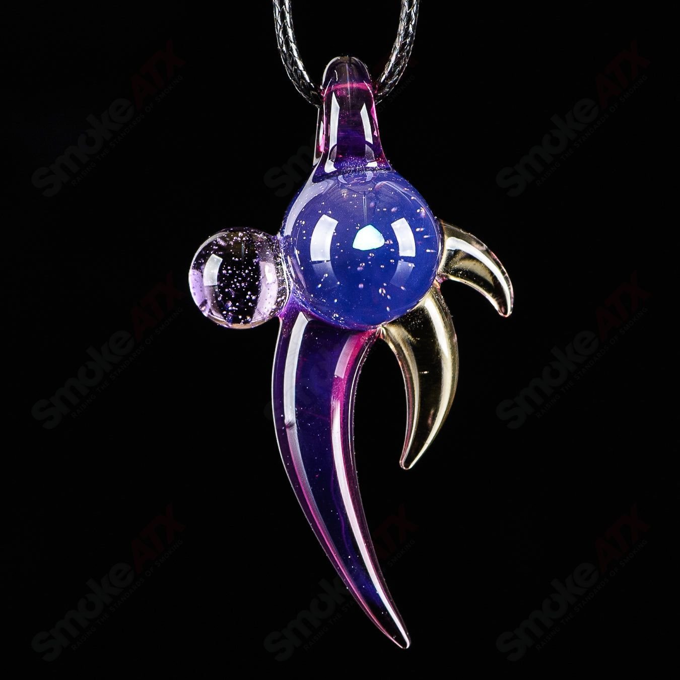 Dosh Glass #2 Amulet Pendant made of colorful Dosh Glass, featuring intricate heady glass design and detailed pendant craftsmanship.
