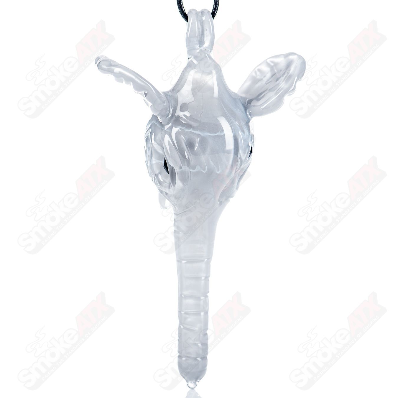 Glass elephant pendant necklace by Addison Hanna, featuring a detailed, colorful elephant pendant on a delicate chain.