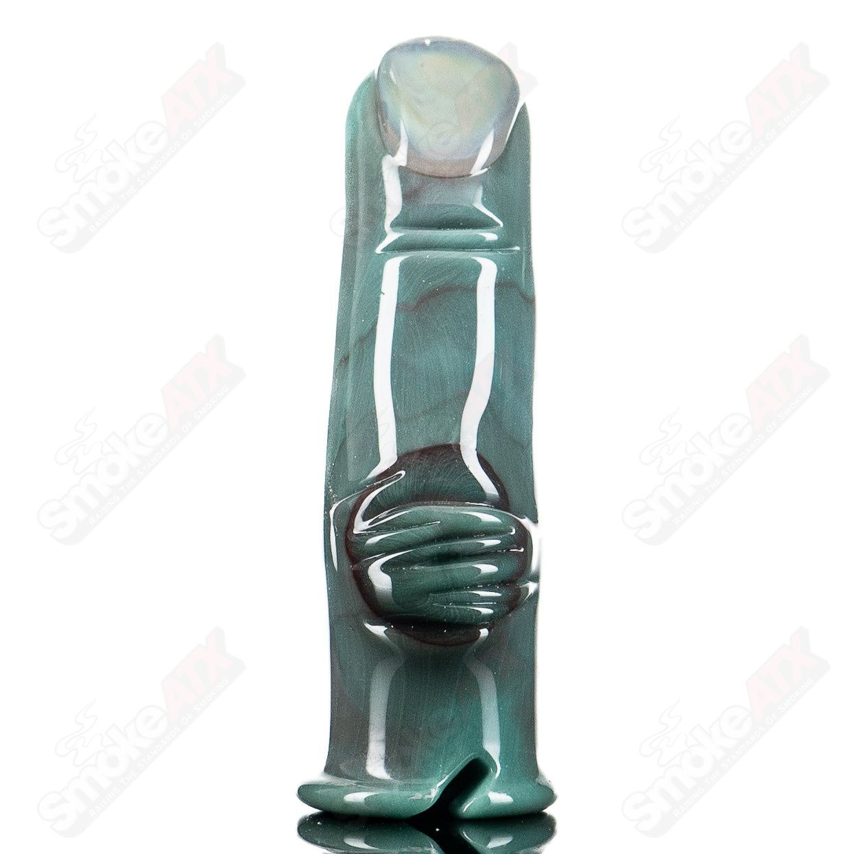 2 Finger Pivot Top Grime Glass - Smoke ATX