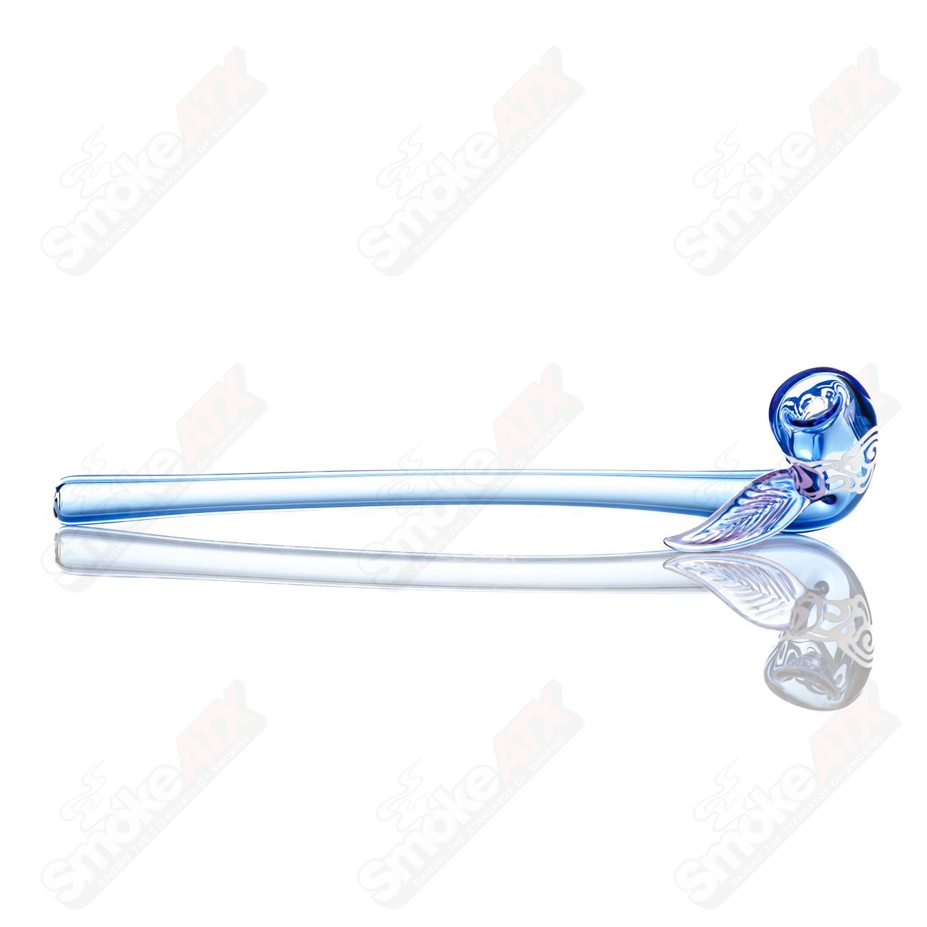 Full Gandalf dry pipe by Logan Ryan Glass featuring detailed glass craftsmanship and a classic Gandalf staff design.