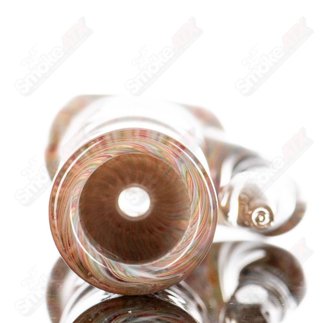 2 Lattice Chillum by JMK Glass - Smoke ATX