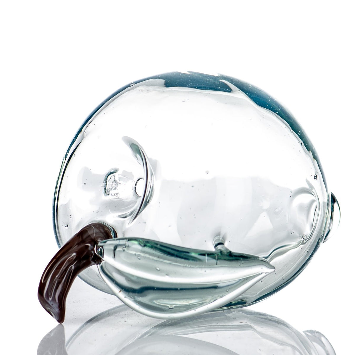 Handmade Peach Pipe by Windstar, a colorful glass hand pipe with a peach design, perfect for smoking.