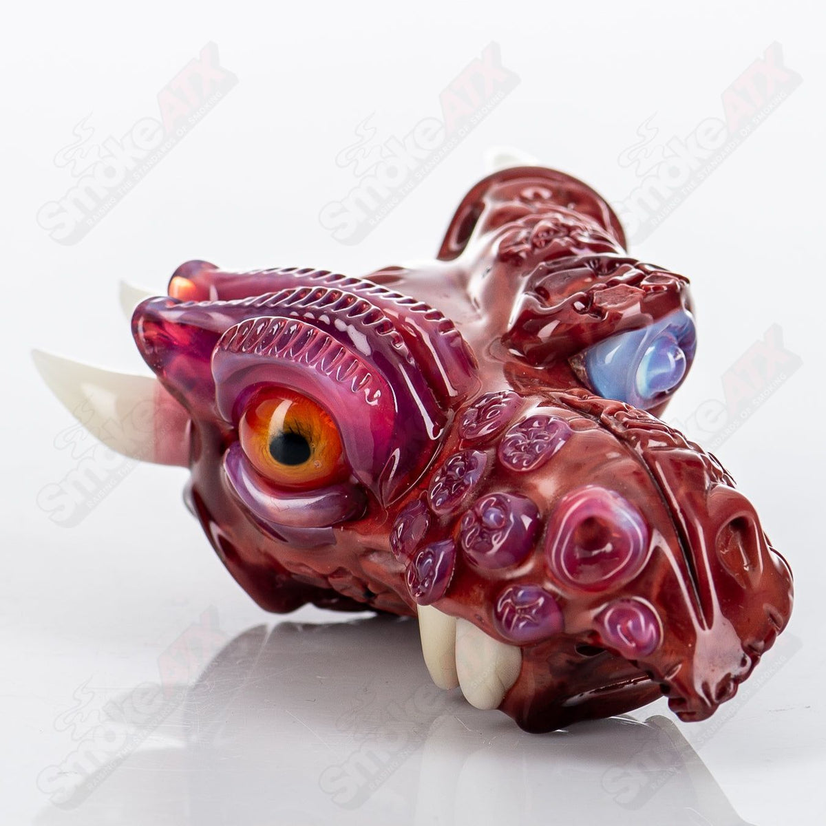 Colorful Tony Kazy x SALT Heady Glass pendant featuring intricate glasswork, designed for wearable statement jewelry.