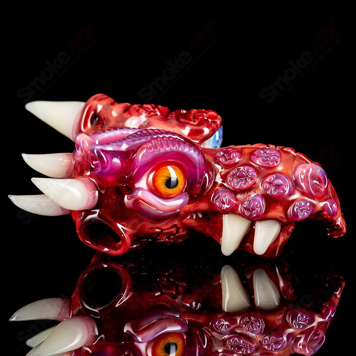 Colorful Tony Kazy x SALT Heady Glass pendant featuring artistic glasswork, designed as a unique jewelry piece.