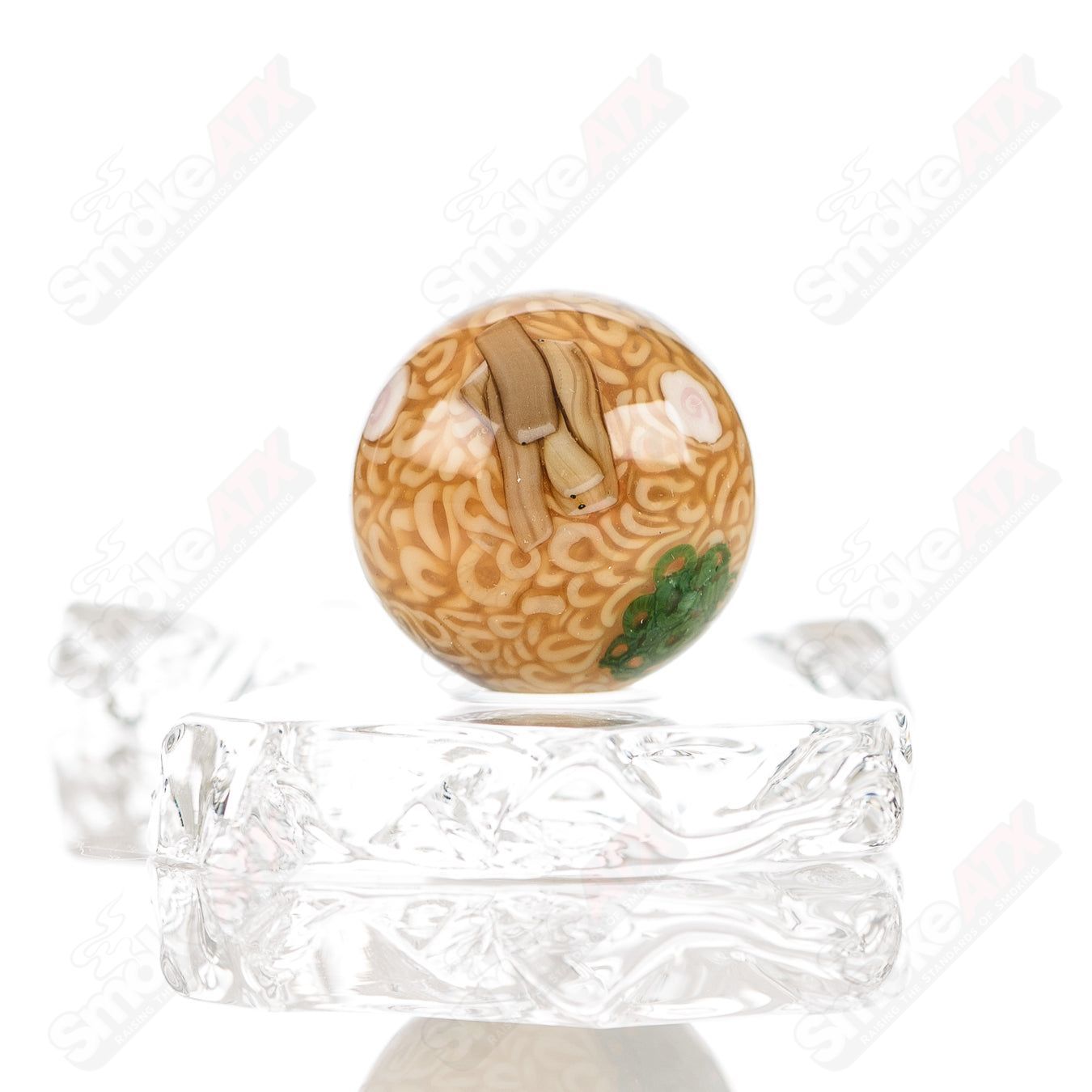 2 Ramen Marble Cap Set Dojo Glass - Smoke ATX