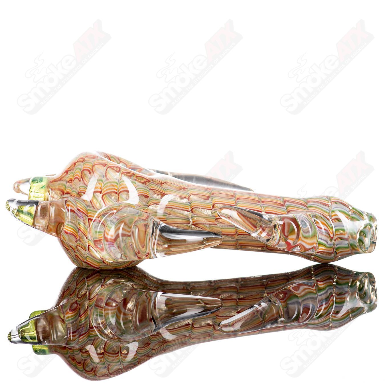 2 Sceptre Steam Roller Spoon by JMK Glass - Smoke ATX