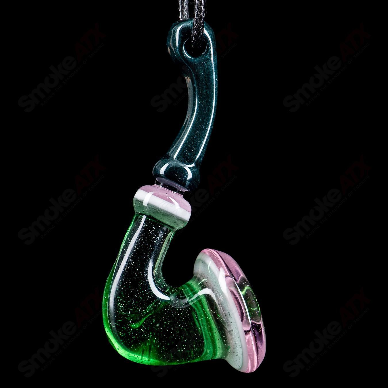 JMass Sherlock Pendant V1, Heady Glass pendant with intricate glasswork and detailed Sherlock character design.