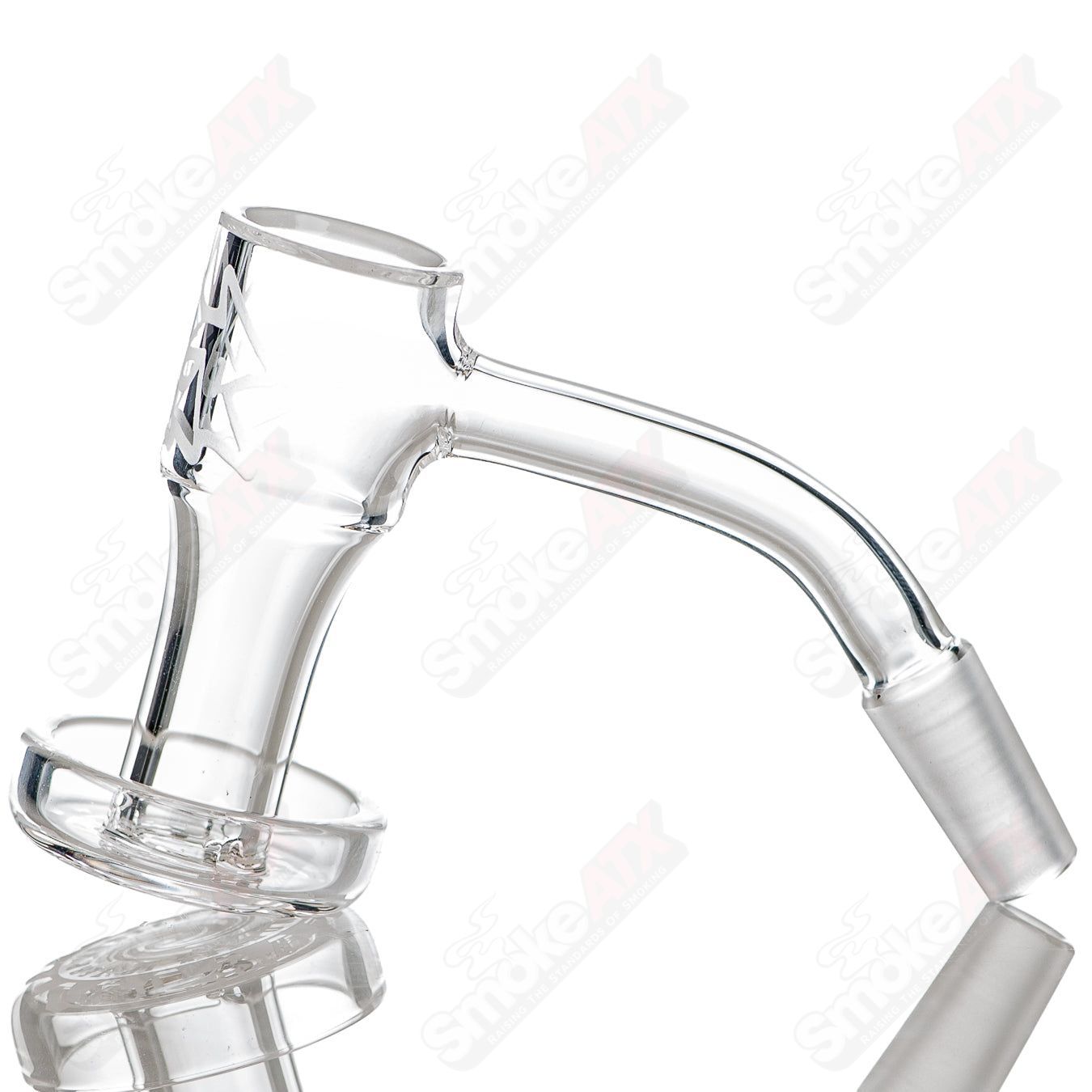 20mm 10/45 quartz grail vortex Toro glass accessory by Salt Glass, featuring intricate vortex design and transparent quartz material