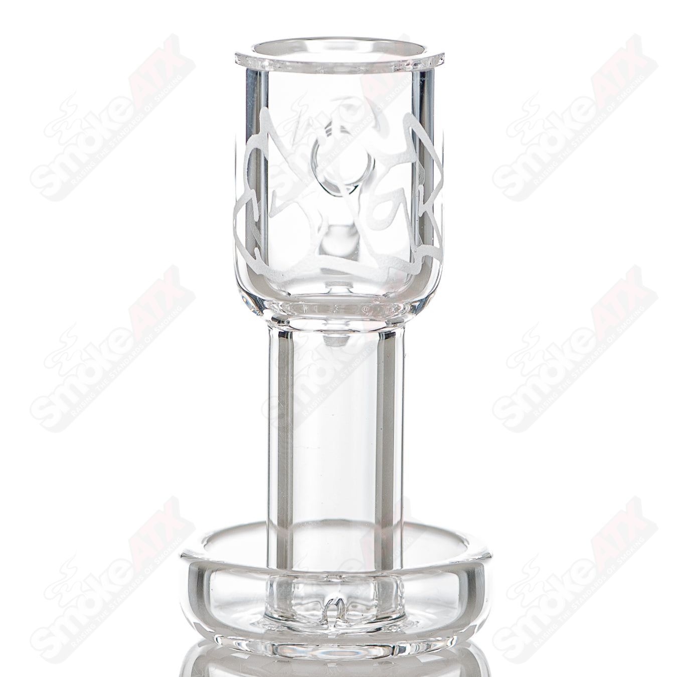 20mm 10/45 Quartz XL Slurper Toro glass accessory by Salt Glass, features a large quartz slurper for vapor filtration.