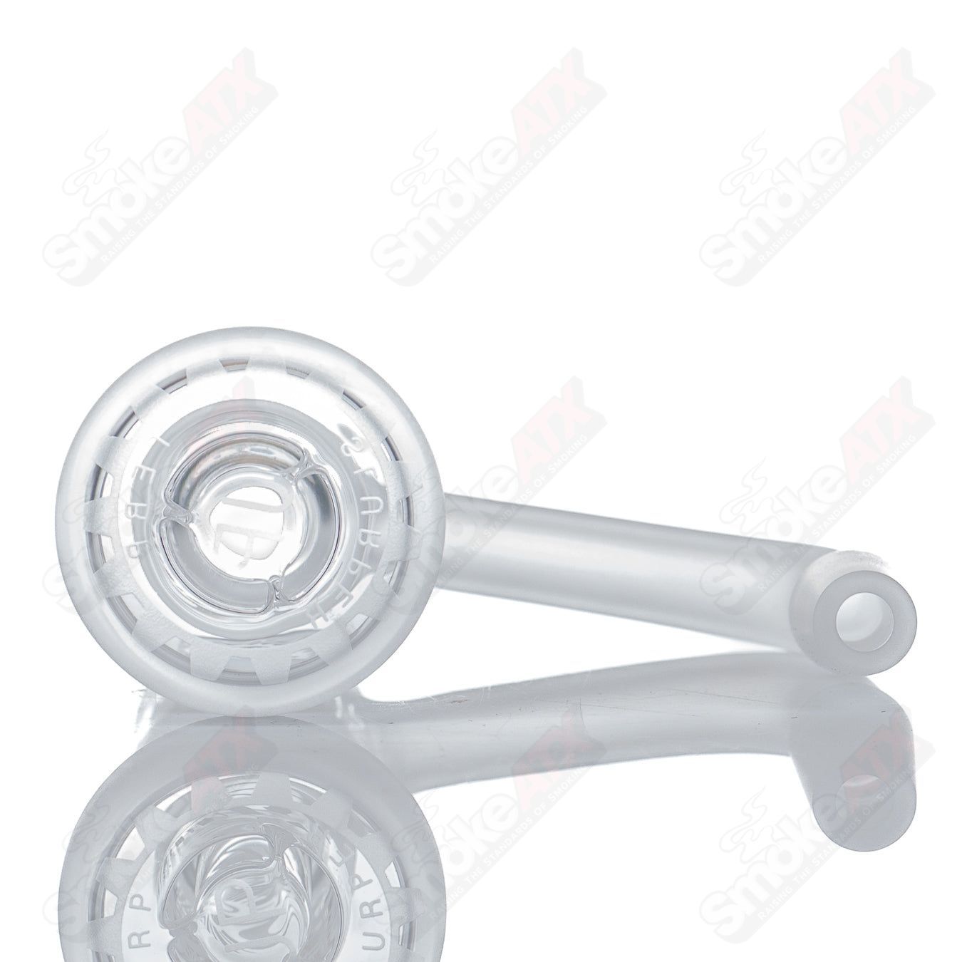 Toro Glass 20mm 10/90 Fully Blasted Terp Slurper XL in quartz, showcasing a detailed, fully blasted glass design for dabbing.