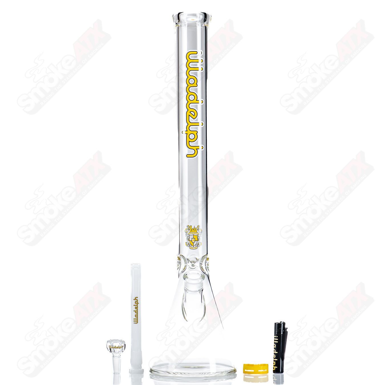 21" Tall Beaker (Yellow) Illadelph - Smoke ATX