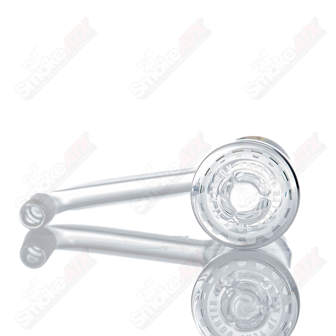 Toro 25mm 10/90 XXL Vortex Quartz Grail Glass, a clear glass accessory with vortex design and large size for smoking concentrates.