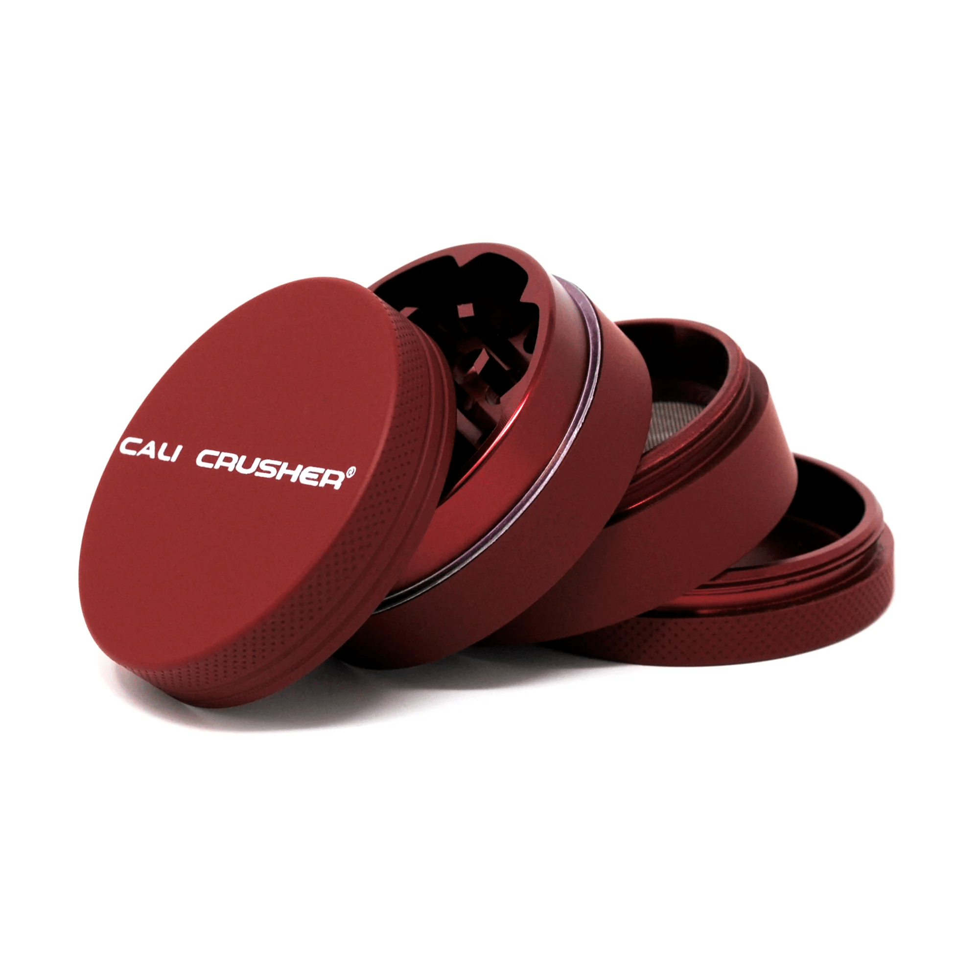 2in Cali Crusher 4pc Hardtop Matte Red - Smoke ATX