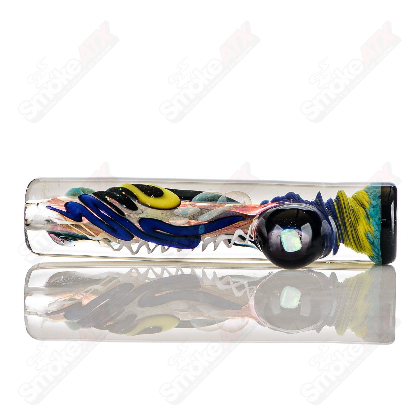 3 Color Worked IO Chillum Jeremy from Oregon - Smoke ATX
