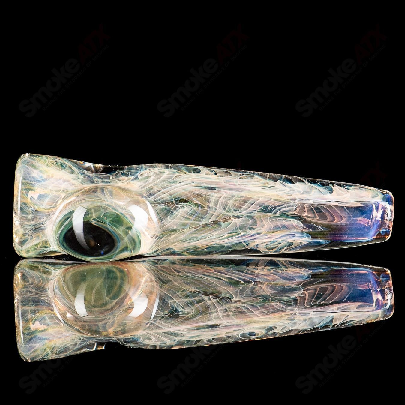 3 Inside Out Chillum by JMK Glass - Smoke ATX
