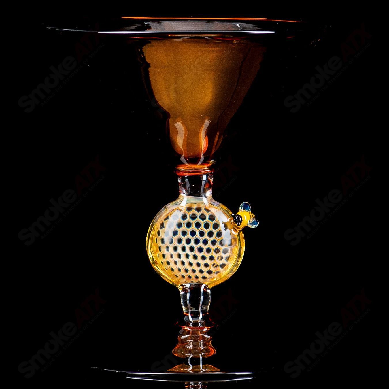 Heady Glass Joe P Honey Martini Glass with a clear, smooth surface and elegant design for serving cocktails.