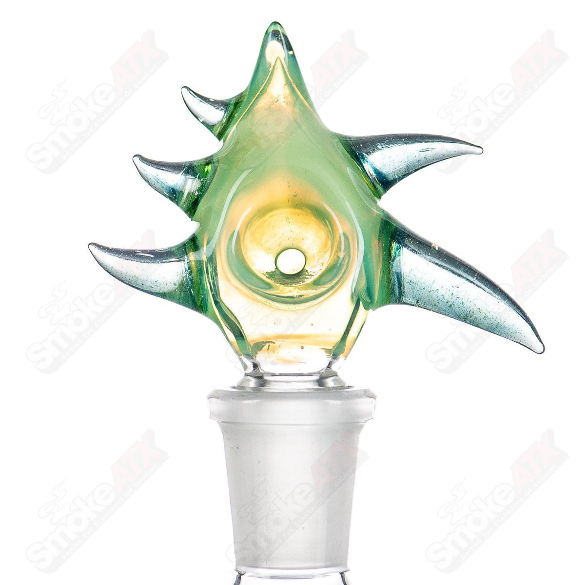 Clear glass bowl from the Grime Glass #3 Slide collection, featuring smooth, transparent design for functional use.
