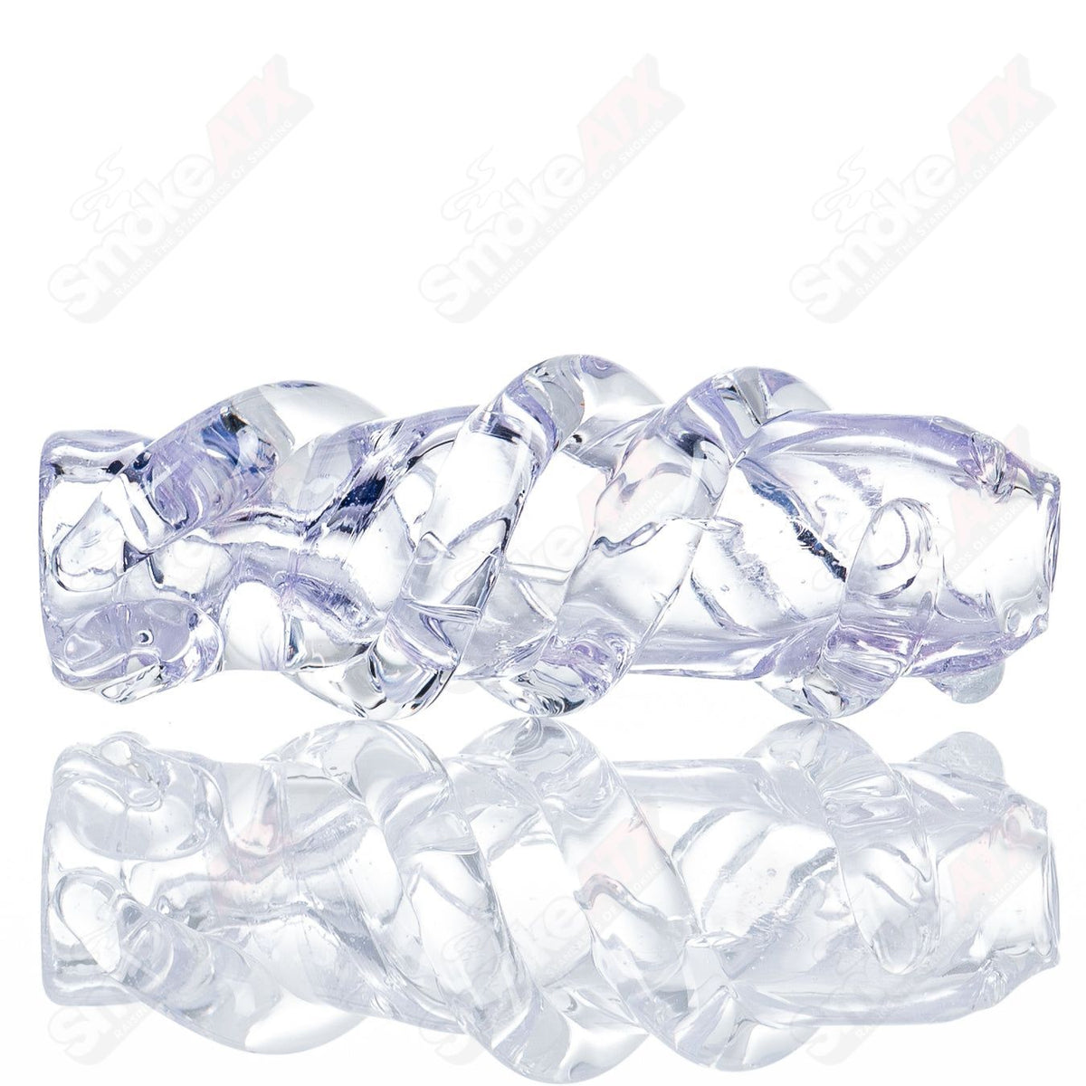 Large glass chillum by Nobody featuring clear glass design and compact shape for easy handling and smoking.