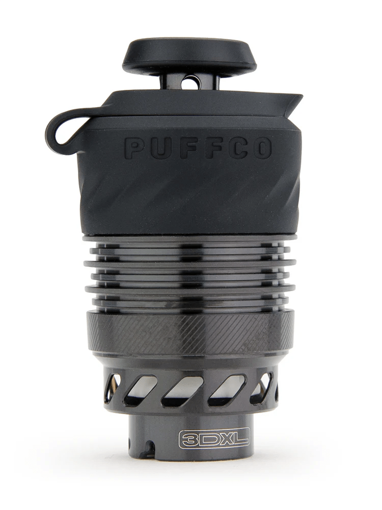 Limited edition black Chamber Peak Pro vaporizer accessory by Puffco, featuring a sleek design for enhanced vaping experience.