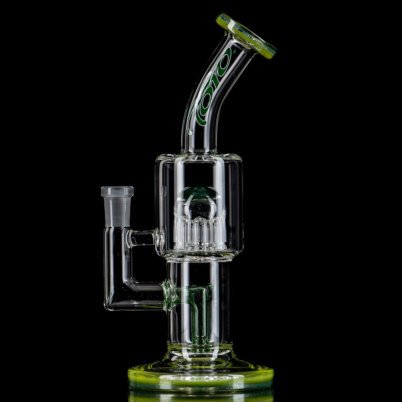 4 10mm Double Macro w/ Color Caps by Toro Glass - Smoke ATX