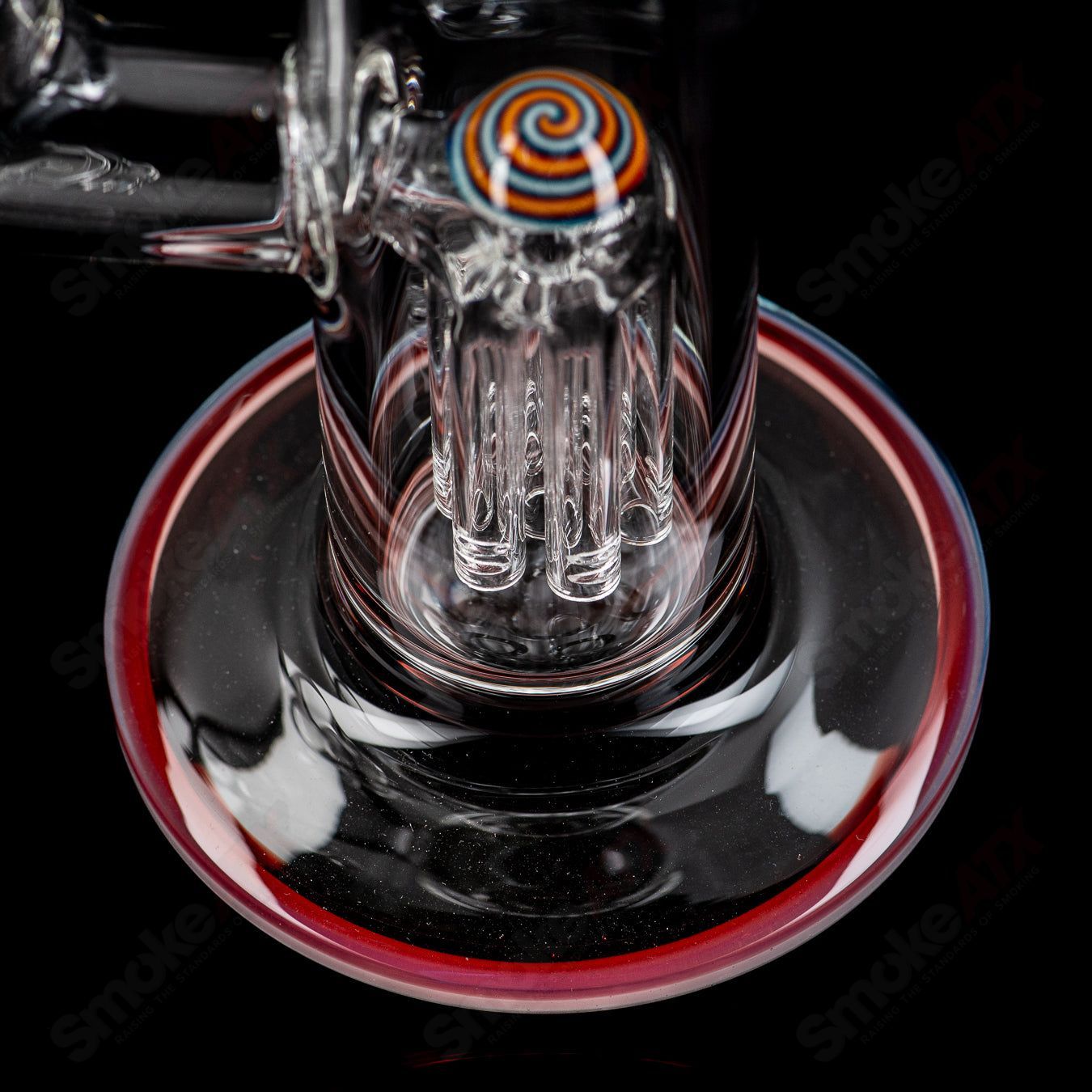 4 18mm 7/13 Arm Perc w/ Reversal Caps Toro Glass - Smoke ATX