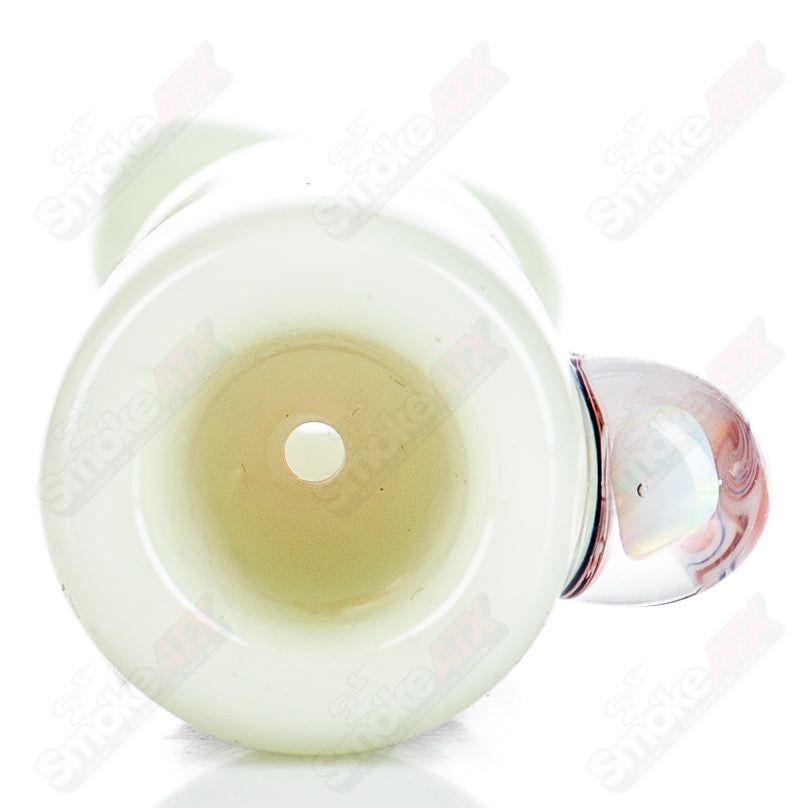 Kirkland Glassworks Wig Wag Chillim, colorful heady glass chillum with intricate wig wag pattern, designed for smoking enjoyment.