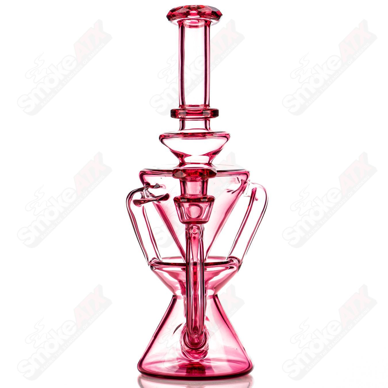 5 Faceted Two & Through Full - Size Recycler by Captn Chronic - Smoke ATX