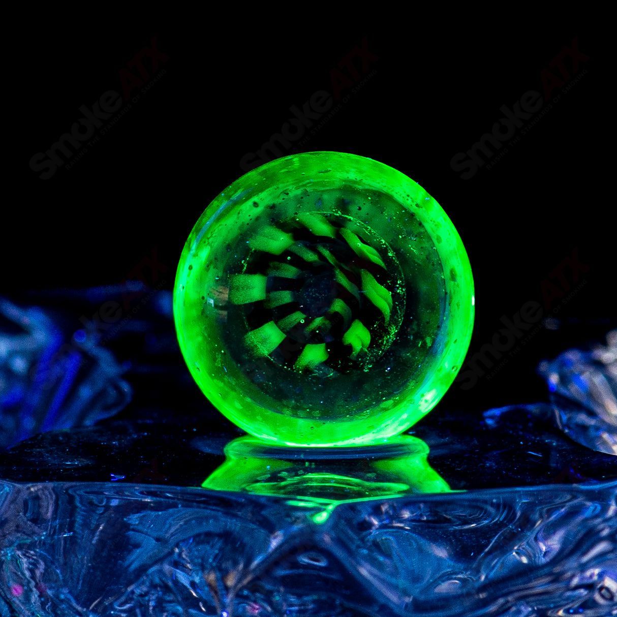 Heady glass #5 Slurper marble by JMass featuring colorful swirls and intricate glasswork, designed for smoking accessories.