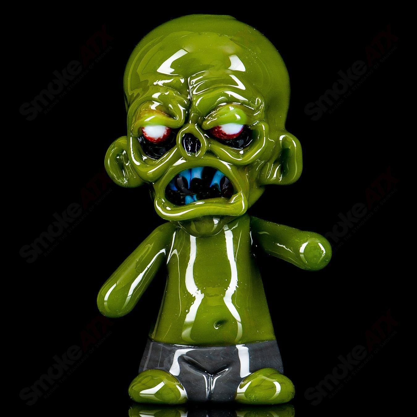 Ghost Heady Glass Zombie Hand Pipe featuring a detailed zombie hand design for smoking accessories.