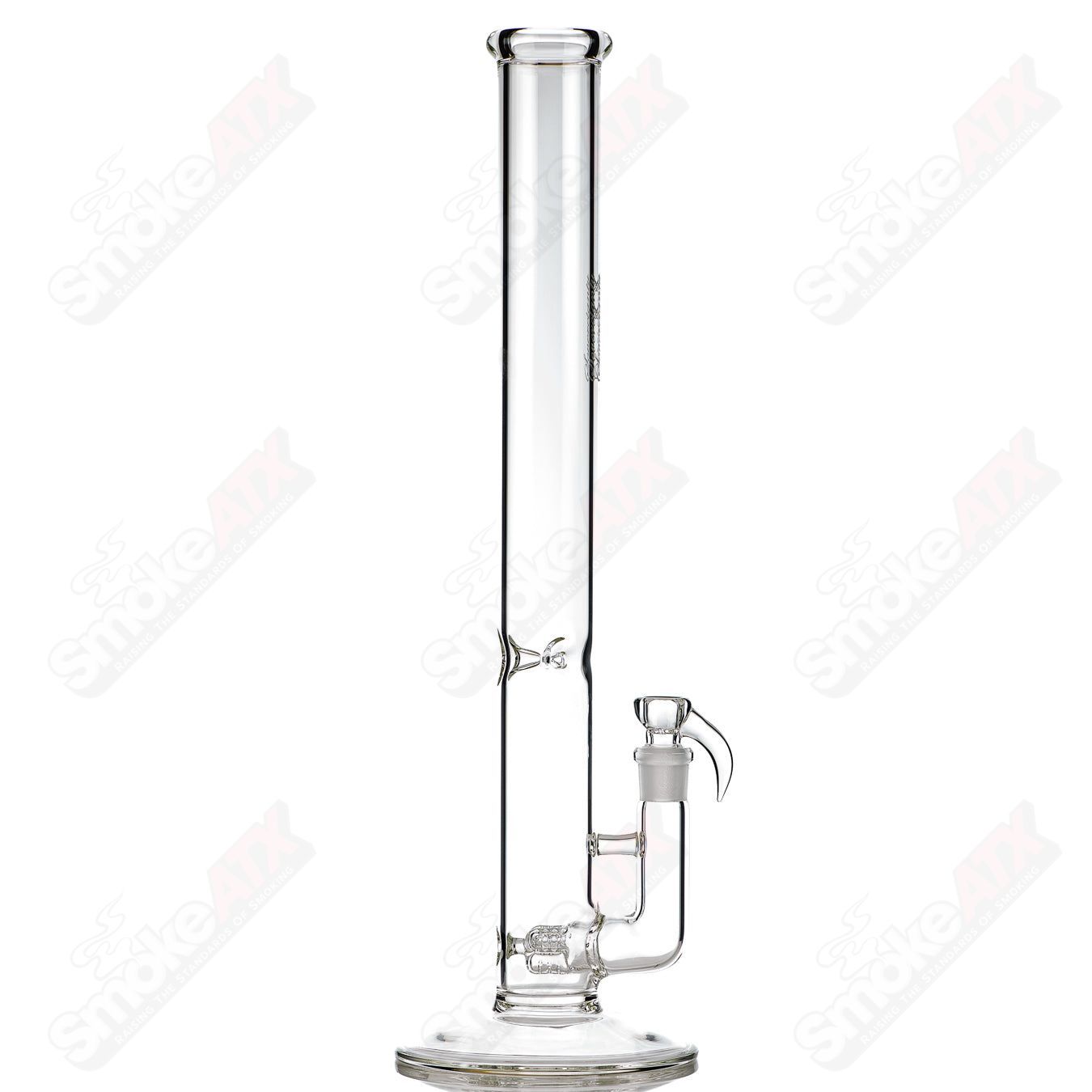Sovereignty Glass 50x5 Mini Threeline straight glass tube with clear design and precise craftsmanship.
