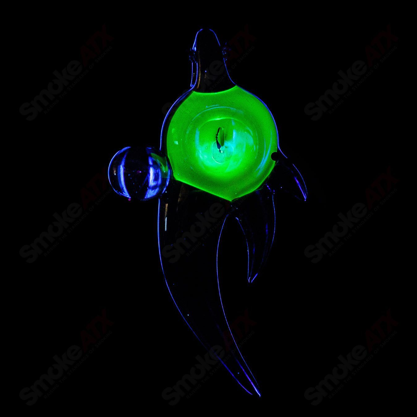 Dosh Glass #6 Amulet Pendant made of colorful Dosh Glass, featuring intricate design and vibrant glasswork, heady glass pendant.