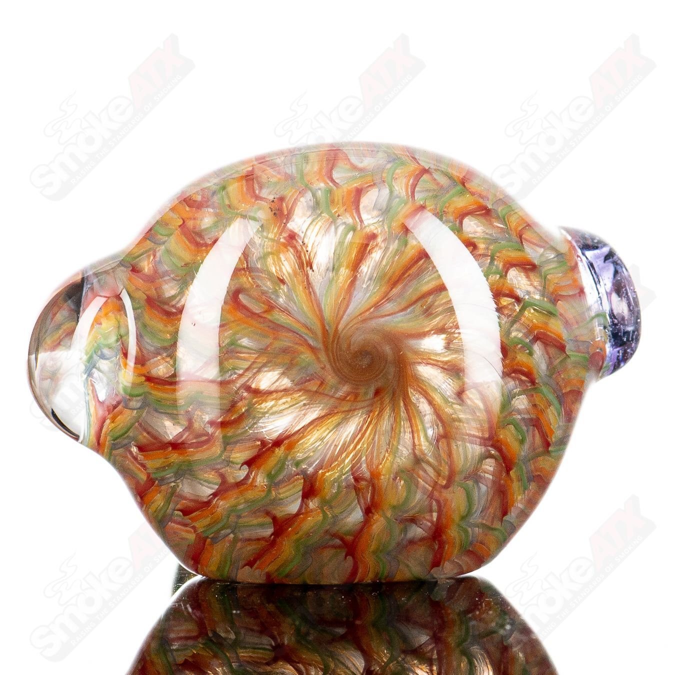 6 Lattice Coil Spoon by JMK Glass - Smoke ATX