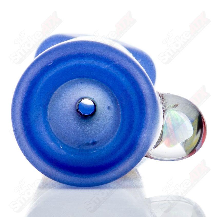 Kirkland Glassworks #6 Wig Wag Chillum, handcrafted heady glass pipe with colorful wig wag design for smoking or display.
