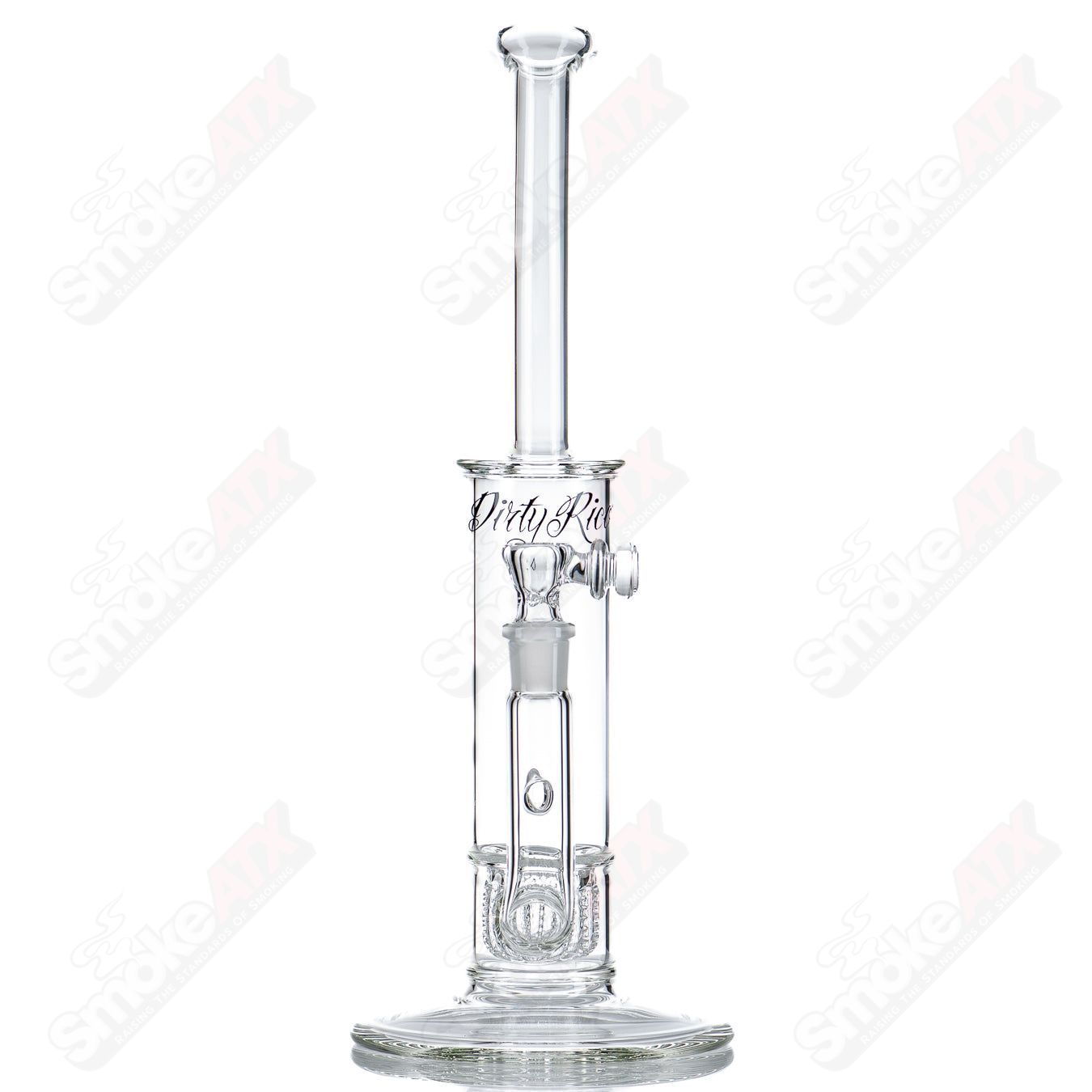 60mm Bent Neck Tube w/ Apocoline Perc Dirty Rico - Smoke ATX