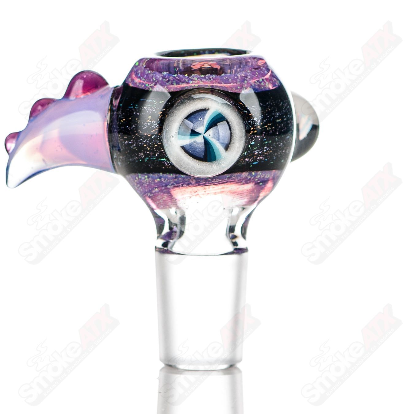7 18mm Color Worked Slide Bowl Jeremy from Oregon - Smoke ATX