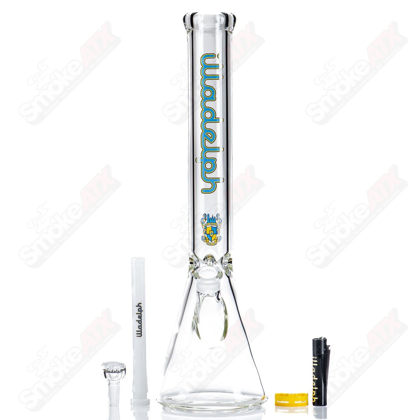 7mm Short Beaker (Blue/Yellow) Illadelph - Smoke ATX