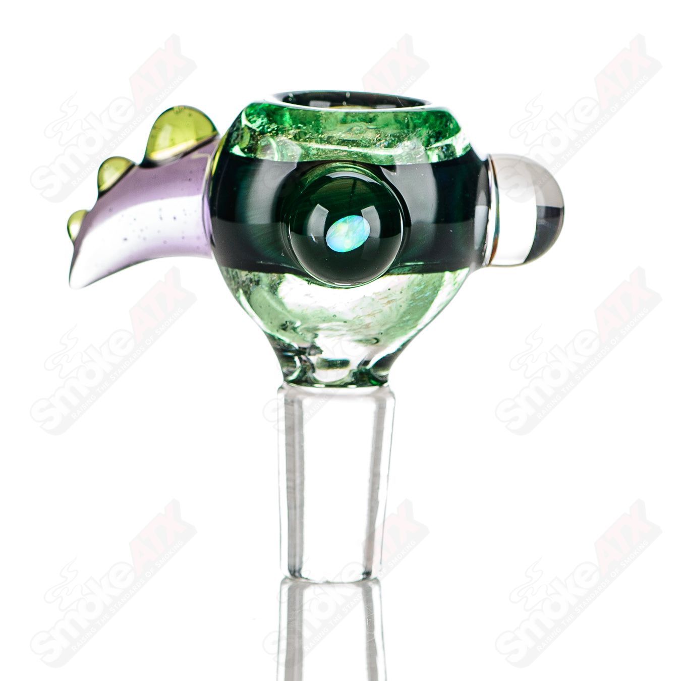 8 14mm Color Worked Slide Bowl Jeremy from Oregon - Smoke ATX