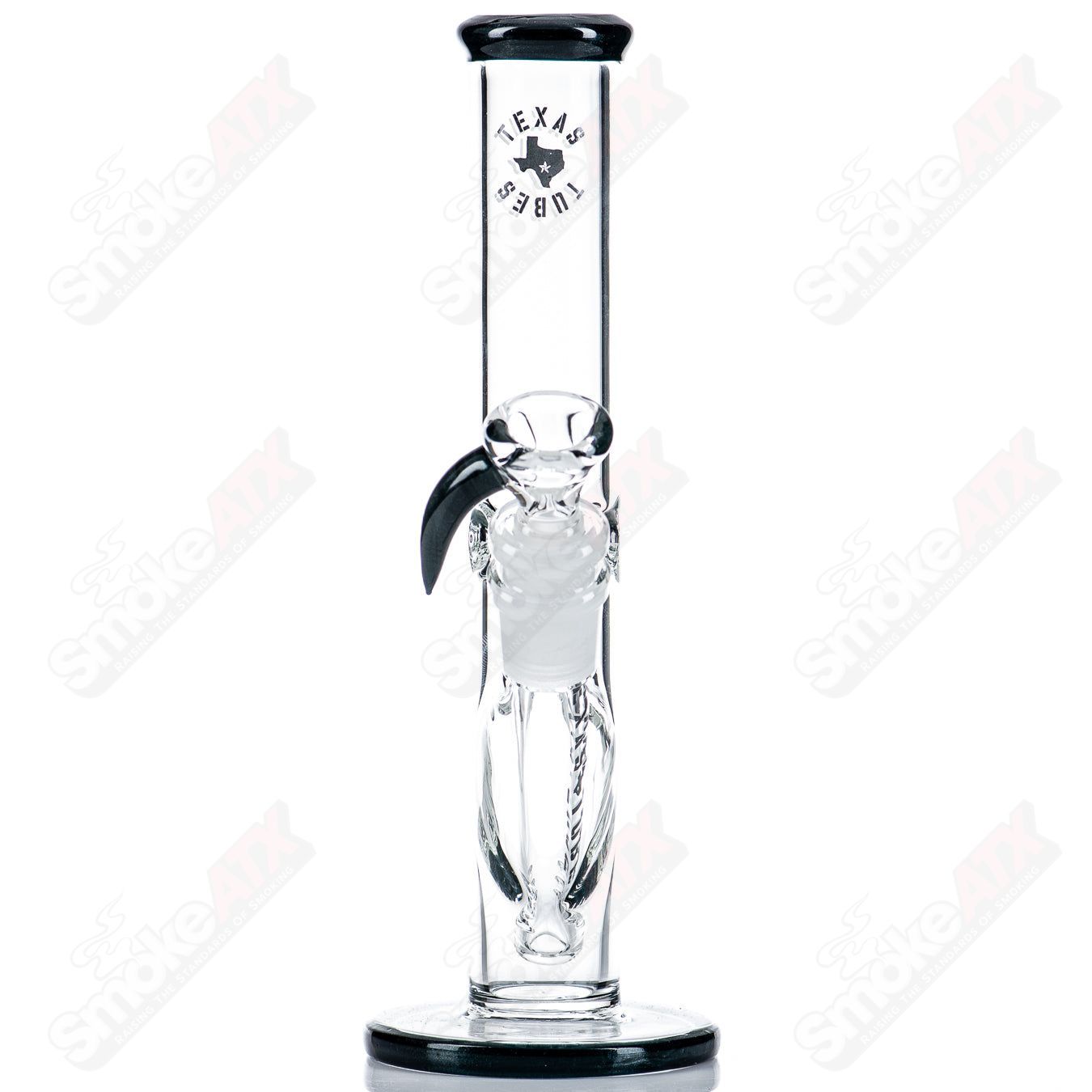 8.5in 14mm (Unobtanium) Straight Tube Texas Tubes - Smoke ATX