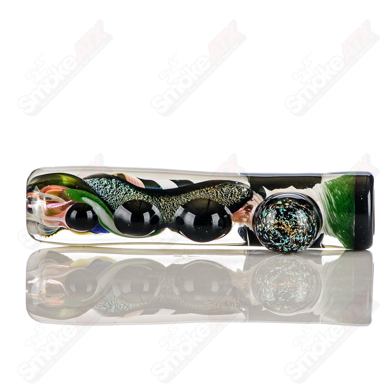 9 Color Worked IO Chillum Jeremy from Oregon - Smoke ATX