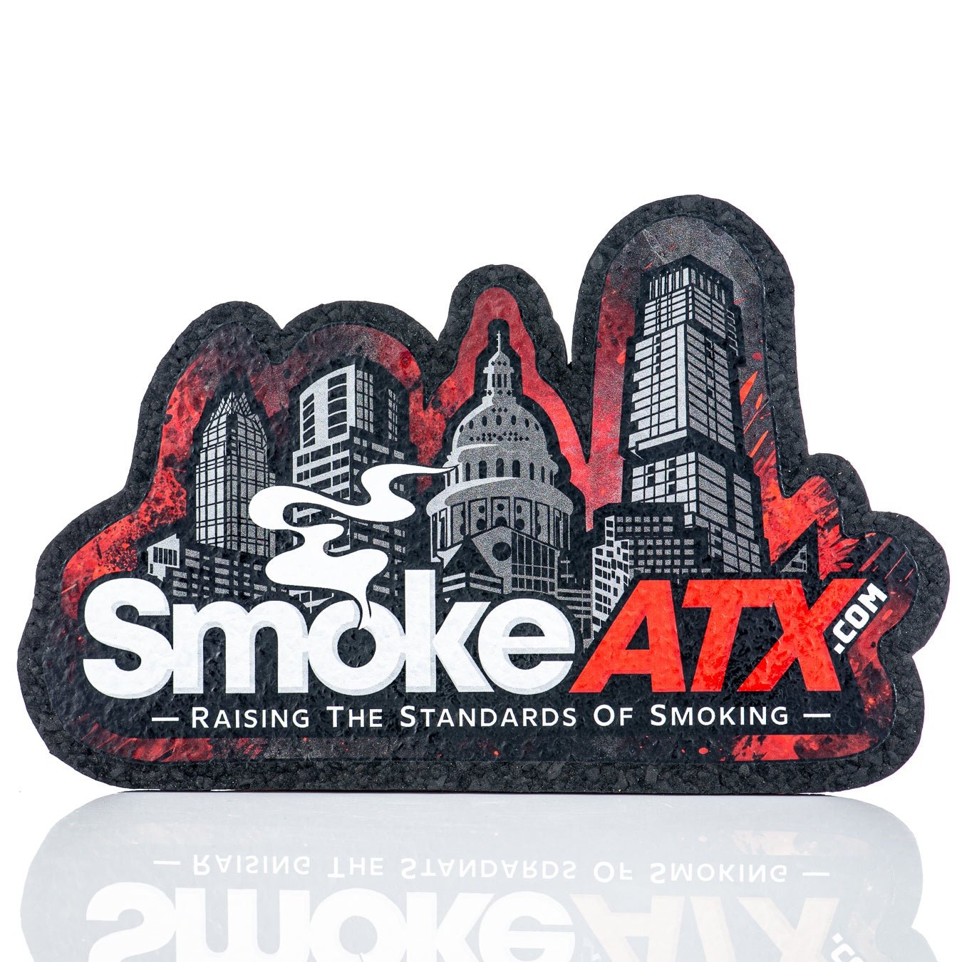 9" Red Logo LE SmokeATX Mood Mat - Smoke ATX