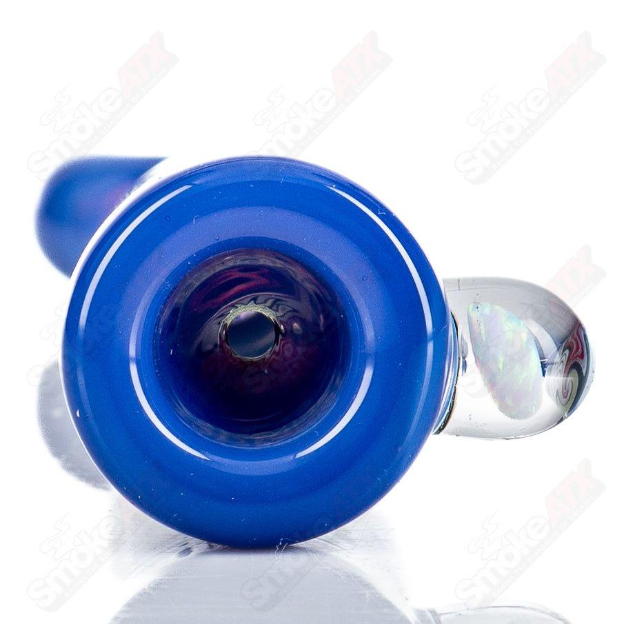 Kirkland Glassworks Wig Wag Chillim, colorful heady glass chillum with vibrant wig wag design and intricate glasswork.