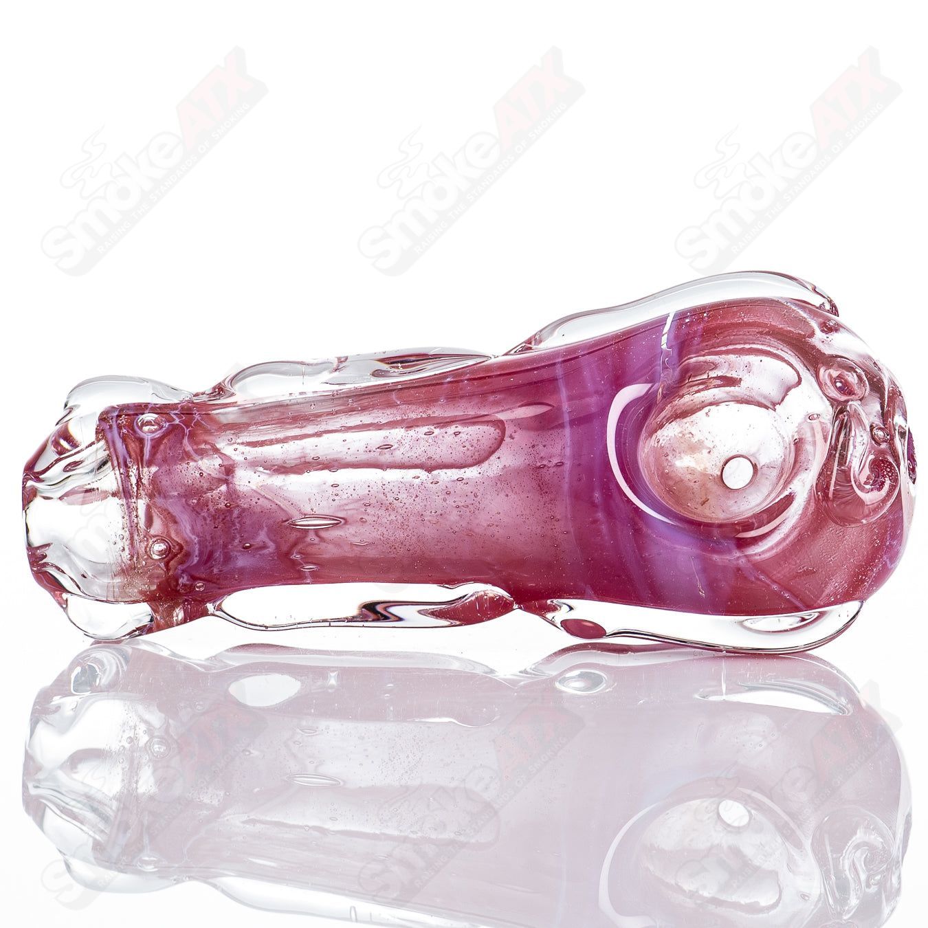 Glass pipe called Spoon Glass by Nobody, featuring a clear glass design with a rounded bowl and smooth stem.