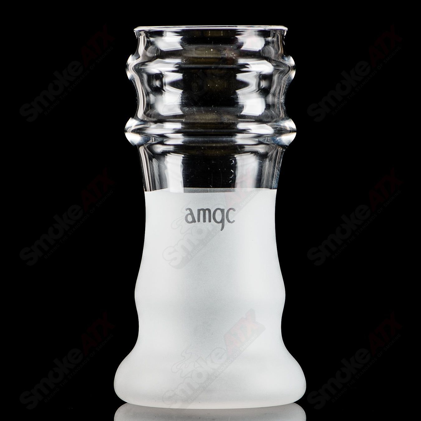 Frosted craft beer glass by Austin Made Glass, heady glass cup with a textured frosted finish for craft beer enjoyment.