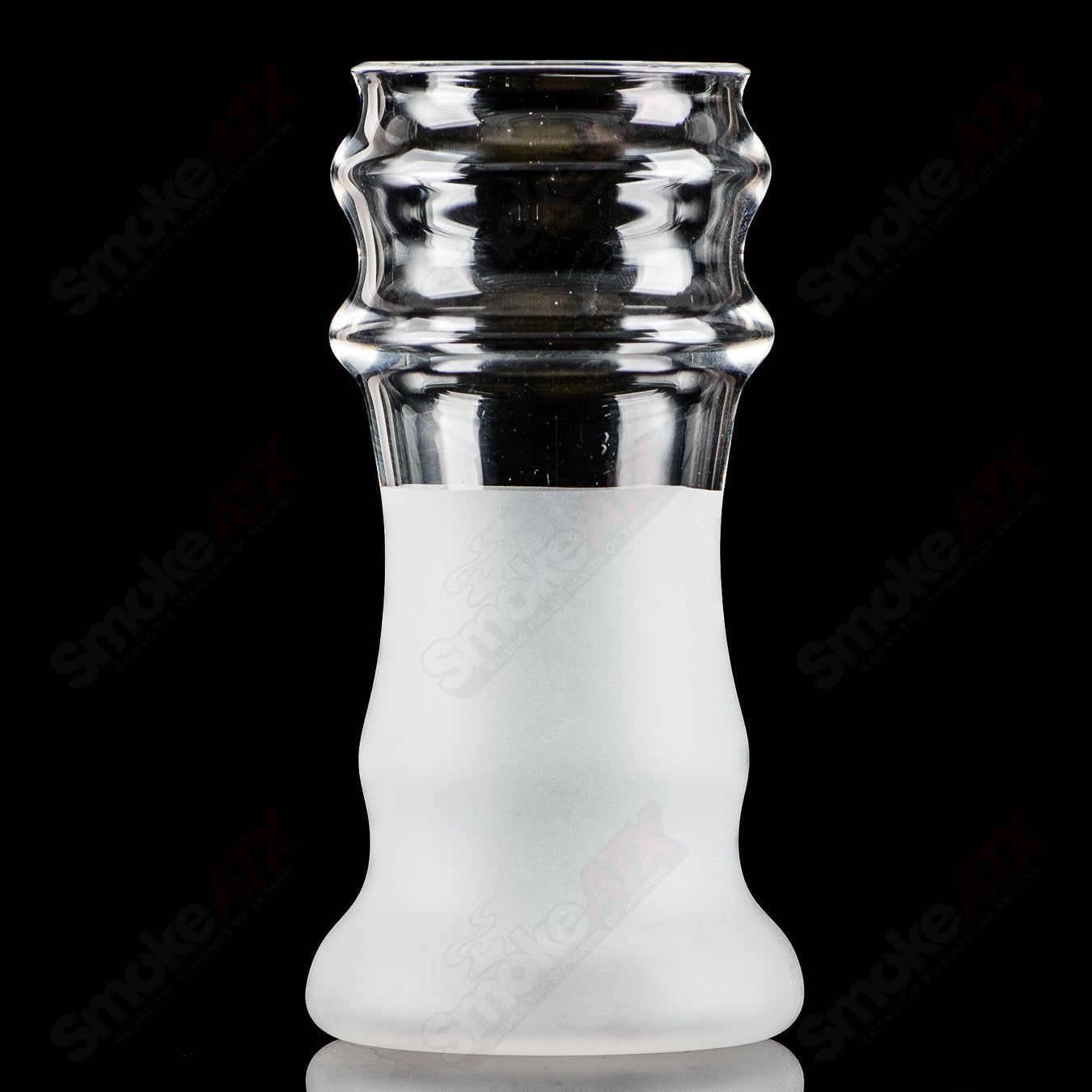 Frosted craft beer glass by Austin Made Glass, heady glass cup with a textured frosted finish for a stylish drinking experience.